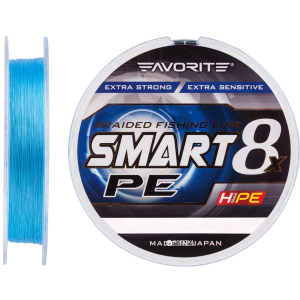 Шнур Favorite Smart PE 8x 150 м # 1.0/0.171 мм 8.7 кг Блакитний (16931073) в Дніпрі