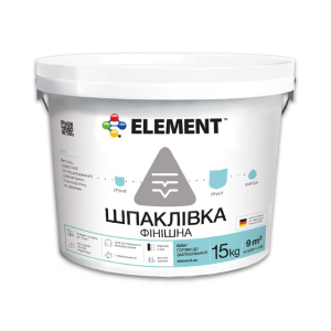 Фінішна шпаклівка "ELEMENT" 15 кг краща модель в Дніпрі