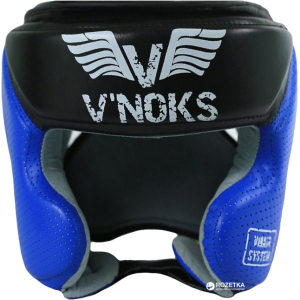 Боксерський шолом V`Noks Futuro Tec M Чорний/Синій (2144_60052) ТОП в Дніпрі