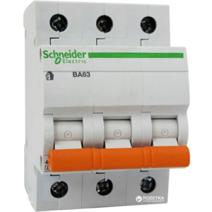 Автоматичний вимикач Schneider Electric 3 Р 20 А тип C 4.5 кА краща модель в Дніпрі