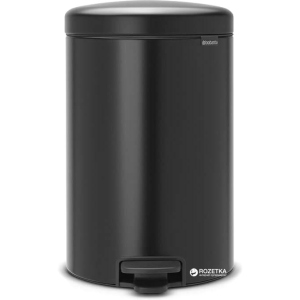 Ведро для мусора Brabantia Pedal Bin 20 л Matt Black (114106) лучшая модель в Днепре