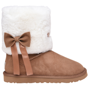 Уггі UGG Classic Short Fur Bow 117015 38 Chestnut краща модель в Дніпрі