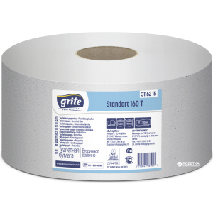 Туалетная бумага Grite Standart 508 отрывов 2 слоя 12 рулонов (4770023483017) ТОП в Днепре