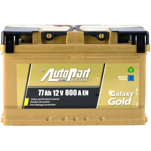 Автомобільний акумулятор Autopart 77 Ah/12V Galaxy Gold Ca-Ca (0) (ARL077-GG0) краща модель в Дніпрі