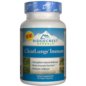 Натуральная добавка RidgeCrest Herbals Clear Lungs Immune 60 гелевых капсул (355724001391) ТОП в Днепре