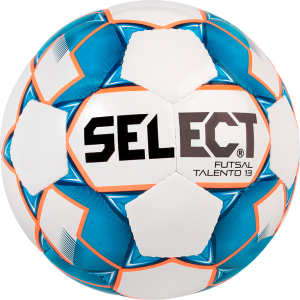 М'яч футзальний Select Futsal Talento 13 (346) Whire-Blue (5703543187140) краща модель в Дніпрі