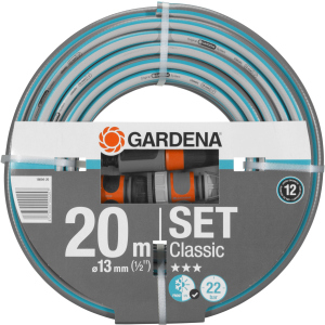 Шланг с комплектом для полива Gardena Classic 13 мм (1/2") 20 м Set (18004-20.000.00) лучшая модель в Днепре