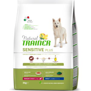 Сухой корм для собак Natural Trainer Dog Sensitive Plus Adult MM With Horse с кониной, рисом и маслом 3 кг (8059149252629) рейтинг