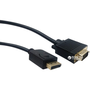 Кабель Cablexpert DisplayPort - VGA 5 м Black (CCP-DPM-VGAM-5M) краща модель в Дніпрі