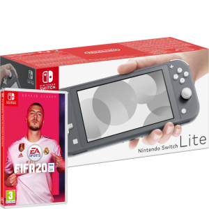 купить Игровая консоль Nintendo Switch Lite Grey Bundle (игра FIFA 20)