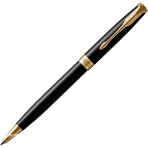 Ручка кулькова Parker Sonnet 17 Black Lacquer GT BP Чорна Чорний корпус (86 032) ТОП в Дніпрі