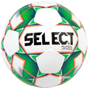 М'яч футзальний Select Futsal Attack New (046) №4 White-Green (5703543187102) ТОП в Дніпрі