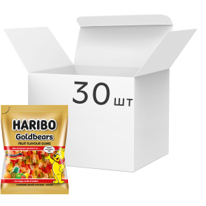 Упаковка конфет жевательных HARIBO Gold bears 80 г х 30 шт (9002975308397) лучшая модель в Днепре