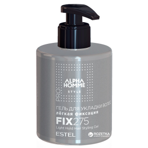 Гель для укладки волос Estel Professional Alpha Homme Pro легкая фиксация 275 мл (4606453052243)