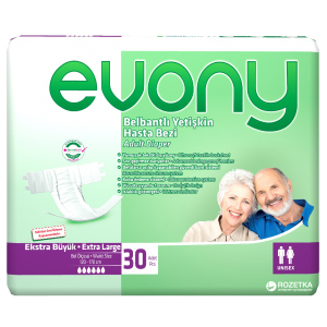 Підгузки для дорослих Evony 4 Extra Large 30 шт (8690536804092) в Дніпрі