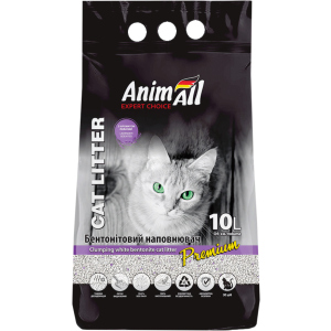 Наполнитель для кошачьего туалета AnimAll Бентонитовый комкующий с ароматом лаванды 8.6 кг (10 л) Белый (4820224500577)