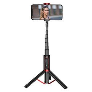 Селфи палка со штативом и Bluetooth кнопокй JOYROOM Phantom Series Tripod AB202. Black ТОП в Днепре