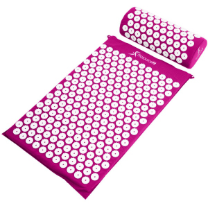 Коврик массажно-акупунктурный ProSource Acupressure Mat and Pillow Set с подушкой 64 х 40 см Фиолетовый (ps-1202-accuset-purple) лучшая модель в Днепре