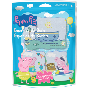 Губка для душу Suavipiel Peppa Pig Свинка Пеппа 3 шт (8410262500576) в Дніпрі