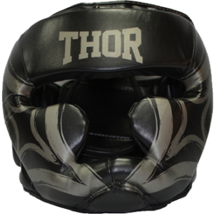 Боксерський шолом Thor 727 Cobra M Black (727 (Leather) BLK M) надійний