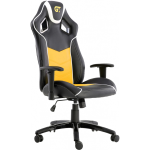 Крісло для геймерів GT RACER X-2560 Black/White/Yellow