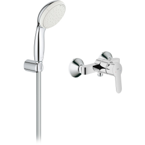 Змішувач для душу GROHE BauEdge 23333000 із душовим гарнітуром New Tempesta 100 26164001 краща модель в Дніпрі