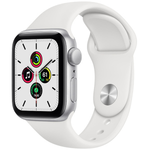 Смарт-часы Apple Watch SE GPS 40mm Silver Aluminium Case with White Sport Band (MYDM2UL/A) в Днепре