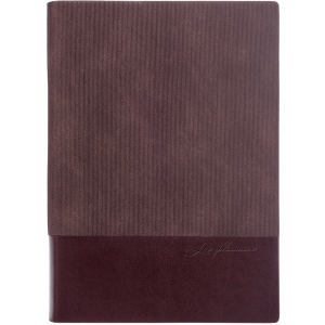 Щоденник недатований Leo Planner Velvet A5 PU 352 сторінки Коричневий (252033) в Дніпрі