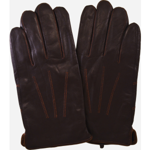 Чоловічі шкіряні рукавички Sergio Torri 1011 М 9 Коричневі (2000000013138-1) ТОП в Дніпрі