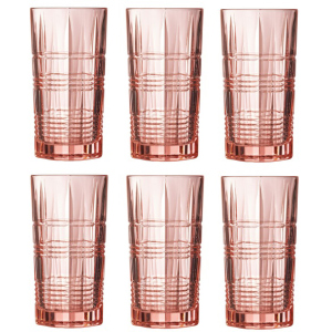 Набір склянок Luminarc Даллас Рожевий 6 х 380 мл (P9164/1) краща модель в Дніпрі