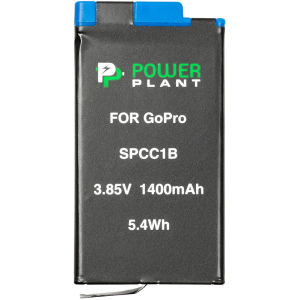 Аккумулятор PowerPlant GoPro SPCC1B 1400 мАч (CB970384) лучшая модель в Днепре