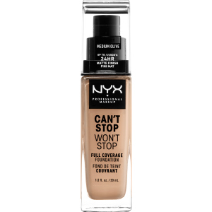 Жидкая тональная основа NYX Professional Makeup Can`t Stop Won`t Stop 24-Hour Foundation 09 Medium Olive 30 мл (800897157265) лучшая модель в Днепре