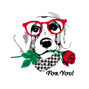 Набір для творчості Rosa Start акриловий живопис за номерами Dog with a Rose 35 х 45 см (4823098517757) ТОП в Дніпрі