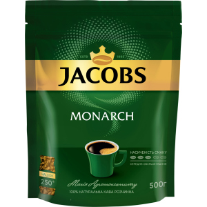 Кофе растворимый Jacobs Monarch 500 г (8714599108932) лучшая модель в Днепре