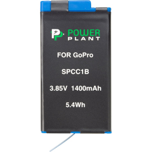 Аккумулятор PowerPlant GoPro SPCC1B 1400 мАч (CB970346) в Днепре