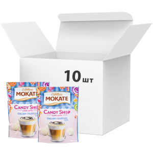 Упаковка растворимого кофейного напитка Мokate Candy Shop Latte Italian Truffles 10 шт по 110 г (26.073) (5900649068056) лучшая модель в Днепре