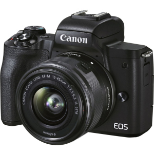 Фотоапарат Canon EOS M50 Mark II + 15-45 IS STM + SB130 + 16GB SD Kit Black (4728C058) Офіційна гарантія! надійний