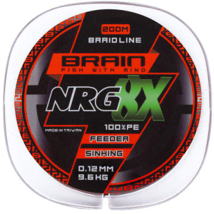 Шнур Brain NRG 8X sinking 200 м 0.12 мм 9.6 кг Коричневий (18582089) рейтинг