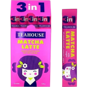 Матча латте Teahouse с сахаром 3 в 1 в стиках 10 шт x 15 г (4820209840971) лучшая модель в Днепре