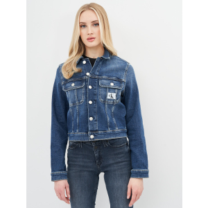 Джинсова куртка Calvin Klein Jeans Cropped 90'S Denim Jacket J20J215381-1BJ S Denim Dark (8719853611180) ТОП в Дніпрі