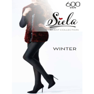 Колготки Siela COTTON WINTER 600 Den 3 р Черный (4823102960371)