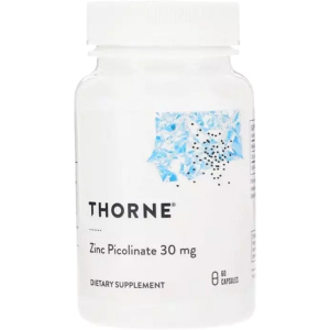 Витамины Thorne Research Цинк Пиколинат, Zinc Picolinate, 30 мг, 60 капсул (693749220022) ТОП в Днепре