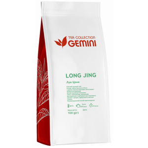 хорошая модель Чай зеленый листовой Gemini Tea Collection Long Jing 100 г (4820156431864)