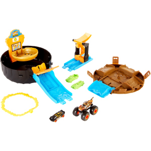 Игровой набор Hot Wheels Трюки в шине серии "Monster Trucks" (GVK48) лучшая модель в Днепре