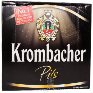 Упаковка пива Krombacher Pils світле фільтроване 4.8% 0.33 л х 24 шт(4008287058161) в Дніпрі