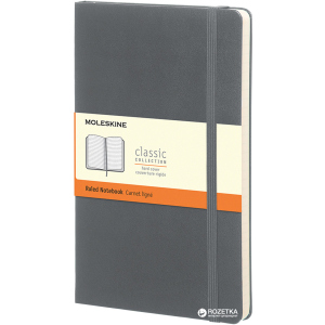 Нотатник Moleskine Classic 9 x 14 см 192 сторінки в лінійку Сіра (8051272892062) в Дніпрі