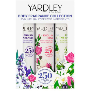 Набір для жінок Yardley Body Spray Trio 3 х 75 мл (5056179301764) в Дніпрі