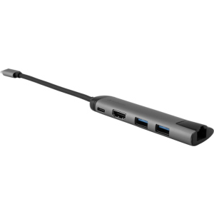 USB-хаб Verbatim USB-C Adapter USB 3.1 GEN 1 / USB 3.0 x 2 / HDMI / RJ45 (49141) надійний