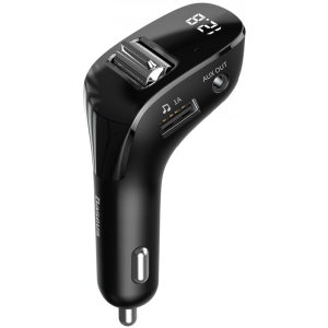 FM-трансмиттер Baseus Streamer F40 Bluetooth FM Launcher 15W 2 USB (CCF40-01) лучшая модель в Днепре