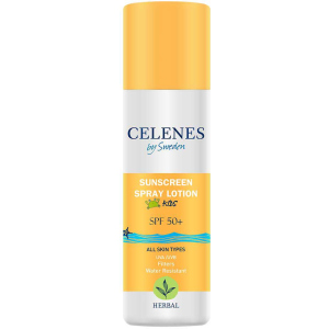 Сонцезахисний спрей-лосьйон Celenes для дітей Рослинний SPF 50 + UVA/UVB фільтри 150 мл (7350104248284) рейтинг